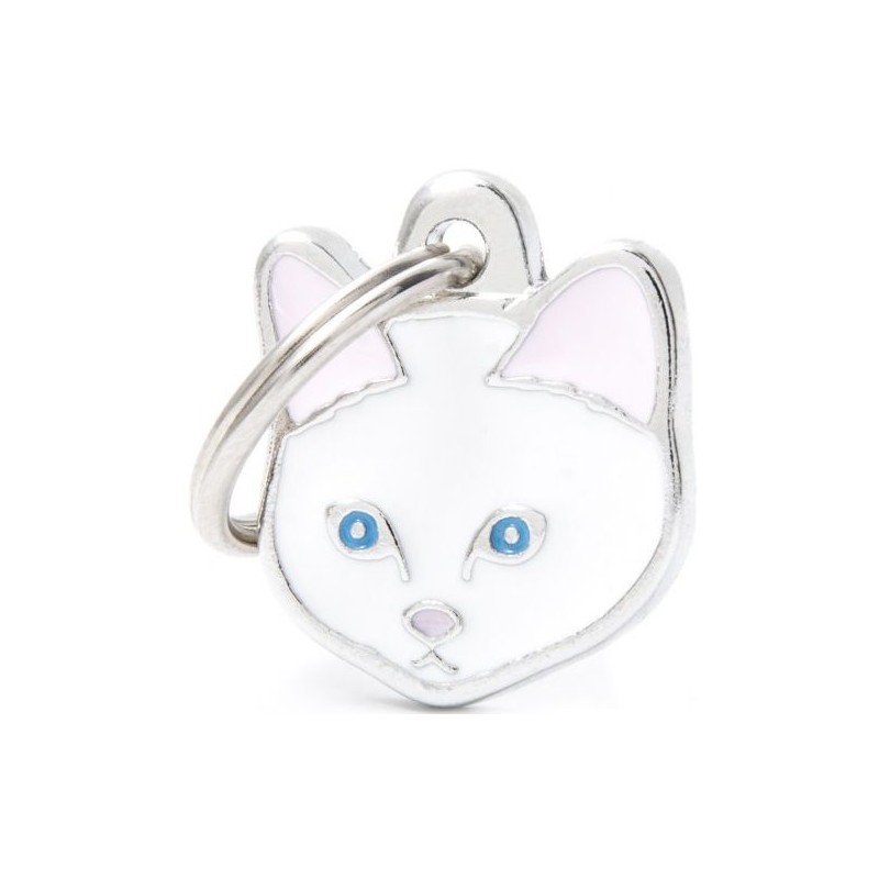 Médaille Chat Blanc