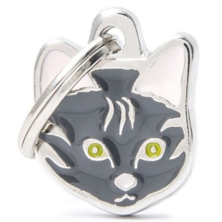 Médaille Chat Bringé à 18,90 € - My Family - MF37N - Médaille pour gravure