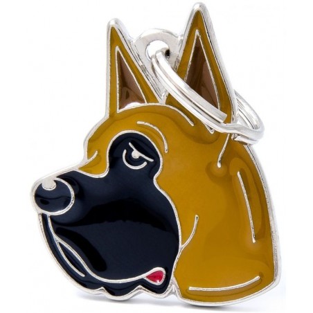 Médaille Chien Dogue Allemand Fauve 1