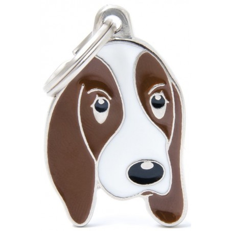 Médaille Chien Basset Hound 1 à 18,90 € - My Family - MF02 - Médaille pour gravure