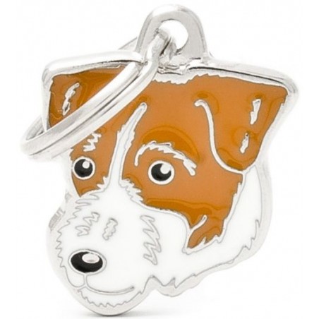 Médaille Chien Jack Russell Brun à 18,90 € - My Family - MF100 - Médaille pour gravure