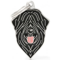 Médaille Chien Terrier Noir Russe à 18,90 € - My Family - MF101 - Médaille pour gravure