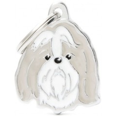 Médaille Chien Shih Tzu Gris à 18,90 € - My Family - MF16NGREY - Médaille pour gravure