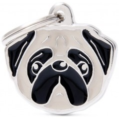 Médaille Chien Carlin Gris MF18N My Family 18,90 € Ornibird