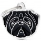 Médaille Chien Carlin Noir MF18NBLACK My Family 18,90 € Ornibird