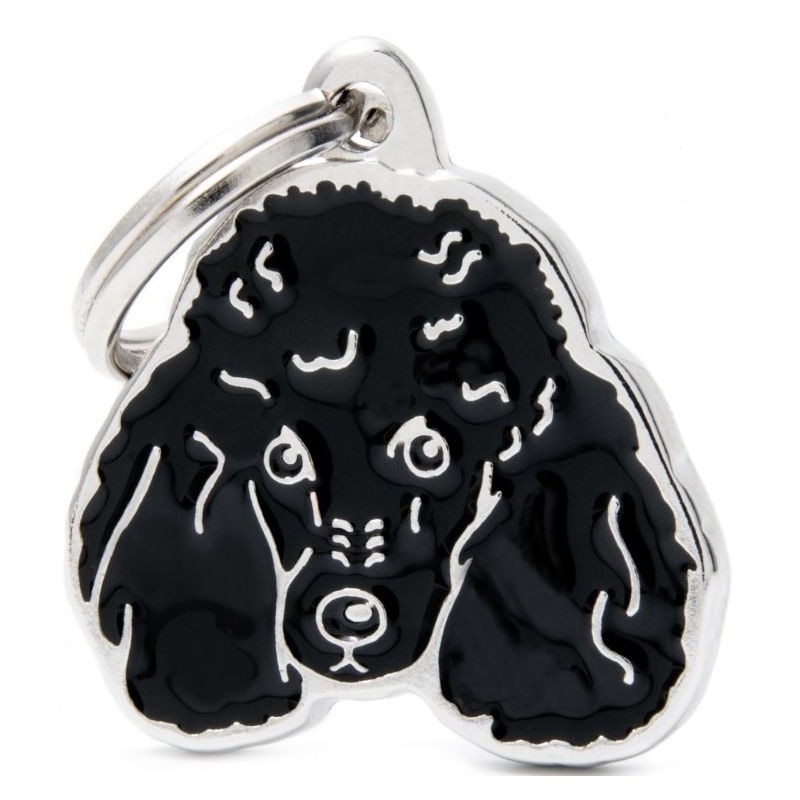 Médaille Chien Caniche Noir