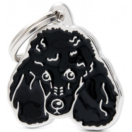 Médaille Chien Caniche Noir