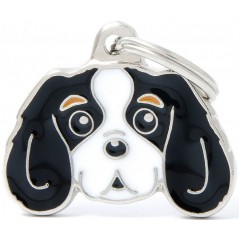 Médaille Chien Cavalier King Noir et Blanc MF22COLORED3 My Family 18,90 € Ornibird