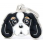 Médaille Chien Cavalier King Noir et Blanc