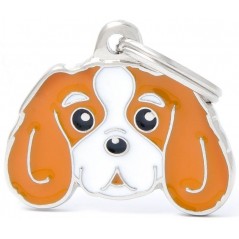 Médaille Chien Cavalier King Blenheim à 18,90 € - My Family - MF22ORANGE - Médaille pour gravure