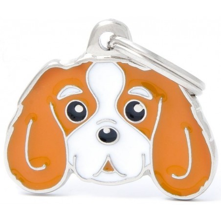 Médaille Chien Cavalier King Blenheim à 18,90 € - My Family - MF22ORANGE - Médaille pour gravure