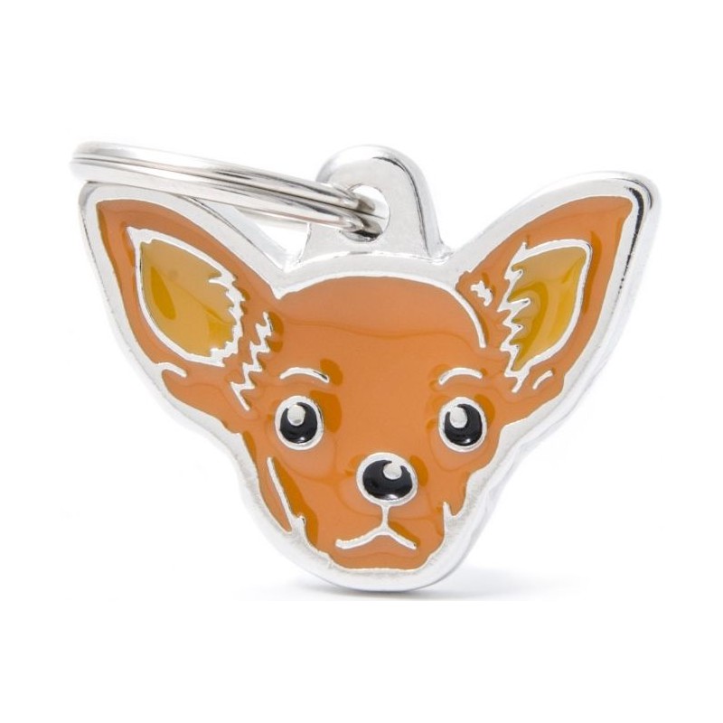 Médaille Chien Chihuahua Brun