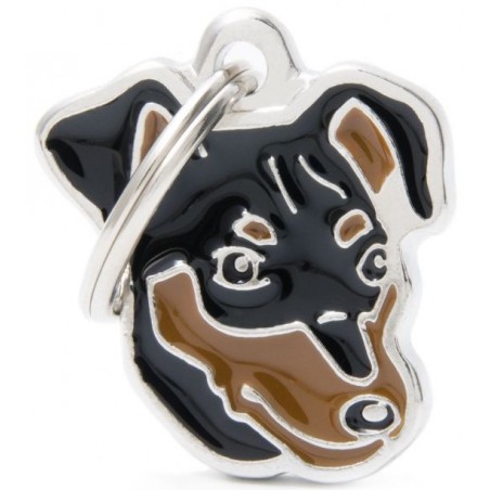 Médaille Chien Pinscher Noir et Brun à 18,90 € - My Family - MF26NBLACK - Médaille pour gravure