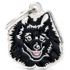 Médaille Chien Volpino Noir à 18,90 € - My Family - MF29NBLACK - Médaille pour gravure