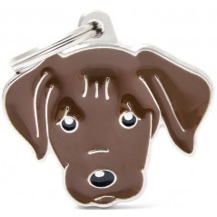 Médaille Chien Labrador Chocolat à 18,90 € - My Family - MF31CHOCOLATE - Médaille pour gravure