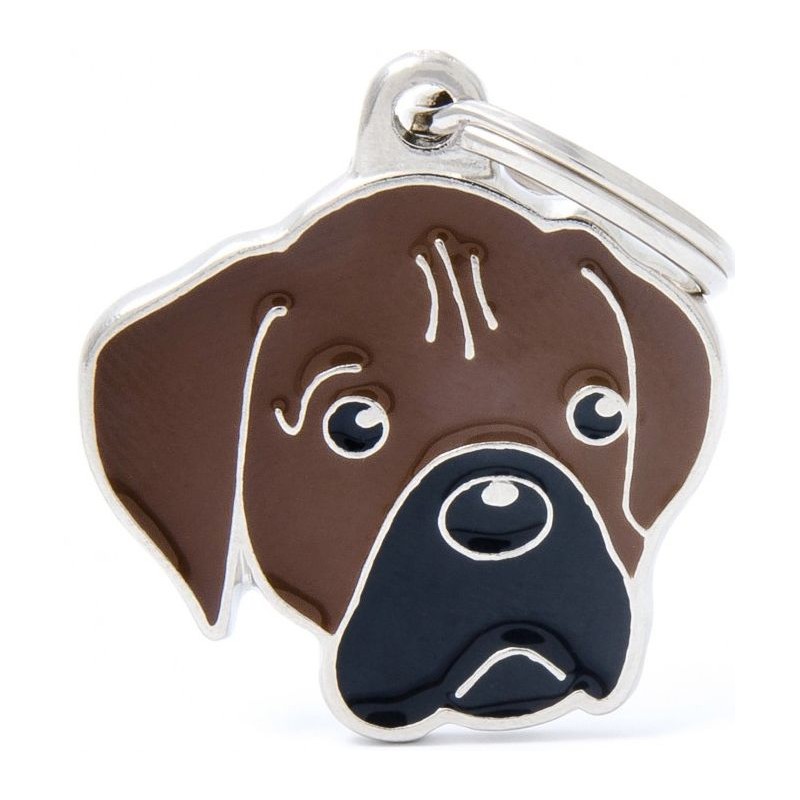 Médaille Chien Boxer Bringé