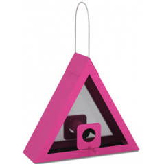 Silo Triangle Rose 23x14x20cm - Benelux à 12,50 € - Benelux - 17337 - Abris & Mangeoires