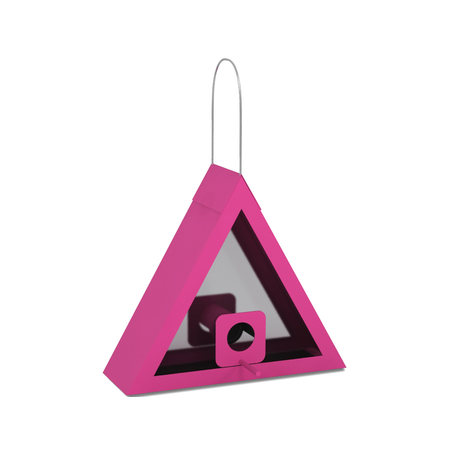 Silo Triangle Rose 23x14x20cm - Benelux à 12,50 € - Benelux - 17337 - Abris & Mangeoires