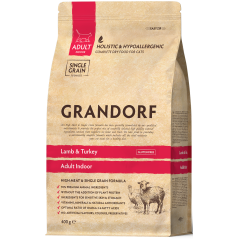 Chat Indoor - Agneau et Dinde 400gr - Grandorf à 6,55 € - Grandorf - GDCD0240 - Grandorf