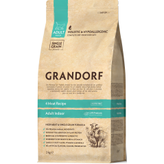 Chat Indoor - 4 Viandes 2kg - Grandorf à 24,15 € - Grandorf - GDCD0502 - Grandorf