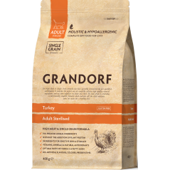 Chat Sterilized - Dinde 400gr - Grandorf à 6,55 € - Grandorf - GDCD0740 - Grandorf