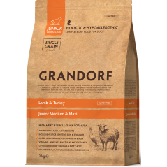 Chien Junior - Agneau et Dinde 3kg - Grandorf à 28,95 € - Grandorf - GDDD0203 - Grandorf