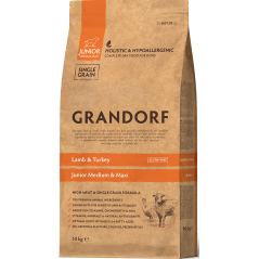 Junior - Agneau et Dinde 10kg - Grandorf à 72,95 € - Grandorf - GDDD0210 - Grandorf