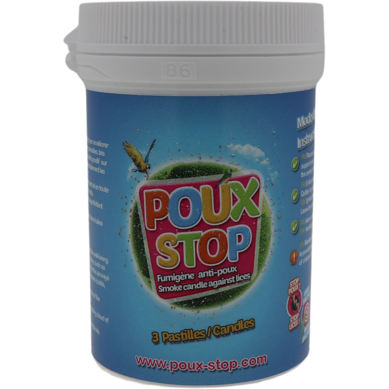 Fumigène Anti-Poux - 3 Pastilles - Poux-Stop