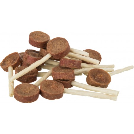 PREMIO Lollipop au canard et peau de boeuf, en vrac 8cm - Trixie à 0,50 € - Trixie - 315431 - Snacks à la viande