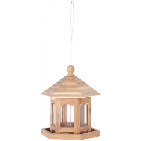 Oiseaux de ciel mangeoire bois de cèdre lima couleur bois 17x20x23cm - Duvo+ à 19,95 € - Duvo + - 13542 - Abris & Mangeoires