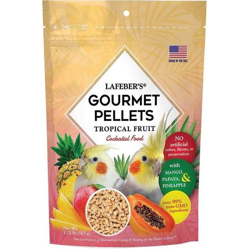 Pellets gourmands aux fruits tropicaux Cockatiel 567gr - Lafeber's