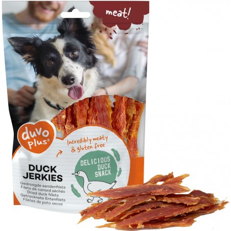 Jerkies de canard 100gr - Duvo+ à 4,95 € - Duvo + - 12452 - Snacks à la viande