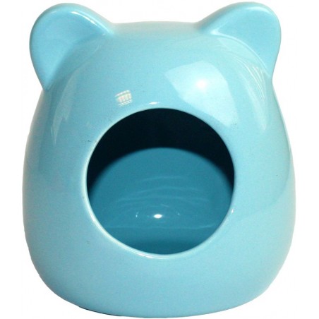 Maison en Céramique Petit Animal - Bleu à 6,95 € - Happy Pet - HP13193 - Maisons