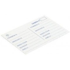 Fiche d'élevage en papier cartonné pour 4 couvées - 2G-R à 0,15 € - 2G-R - ART-001A - Matériels d'élevage