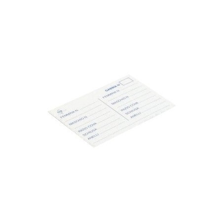 Fiche d'élevage en papier cartonné pour 4 couvées - 2G-R à 0,15 € - 2G-R - ART-001A - Matériels d'élevage