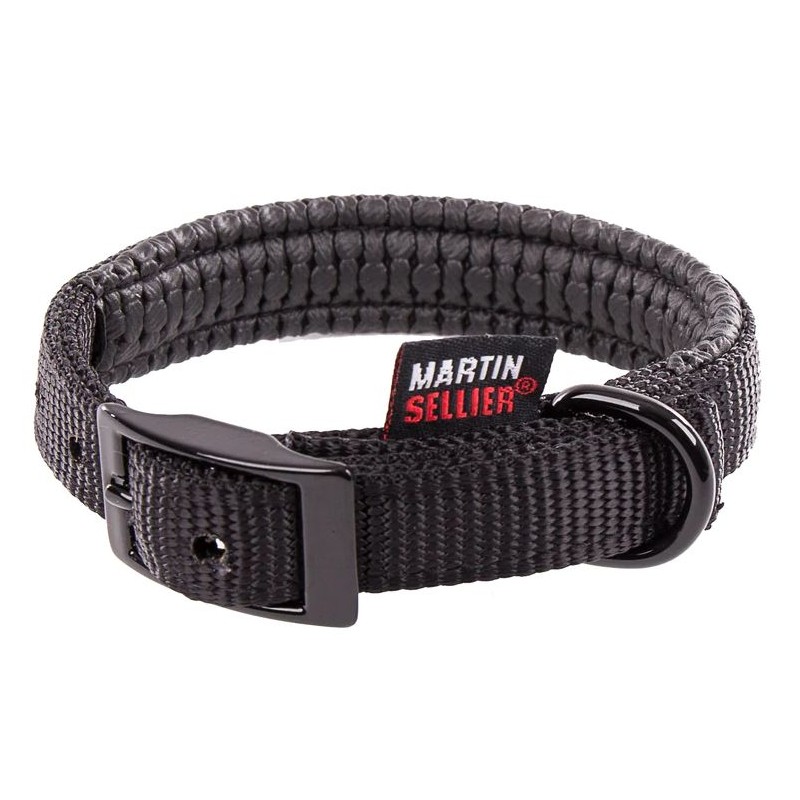 Collier Confort 16mm-35cm Noir - Martin Sellier