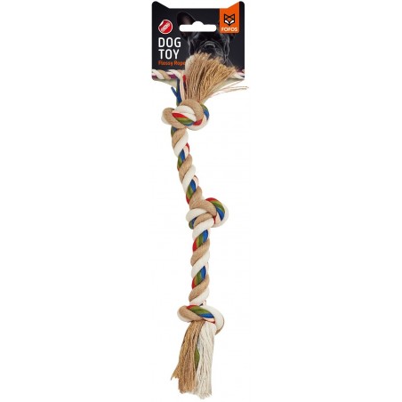 Flashy Corde 3 noeuds 45cm - FOFOS à 4,45 € - Grizo - 329023 - Jouets à lancer/rapporter