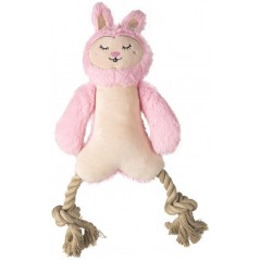 Lapin Roze jambes en corde 34cm - FOFOS à 6,45 € - Grizo - 329039 - Jouets en peluche