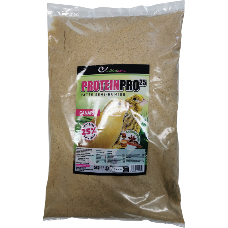 ORNIBIRD PROTEIN PRO 25, patée semi-humide à l'huile d'anis avec 25% de proteines 5kg