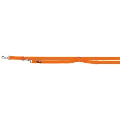 Premium Laisse Réglable L-XL 2m/25mm Papaye - Trixie à 16,99 € - Trixie - 200618 - Nylon prémium couleur unie