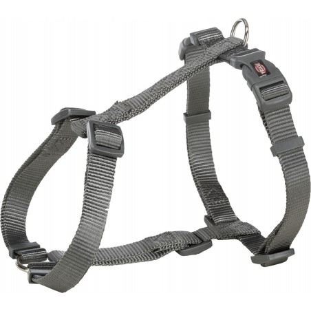 Premium Harnais L 60-87cm/25mm Gris Graphite - Trixie à 16,99 € - Trixie - 204916 - Nylon prémium couleur unie
