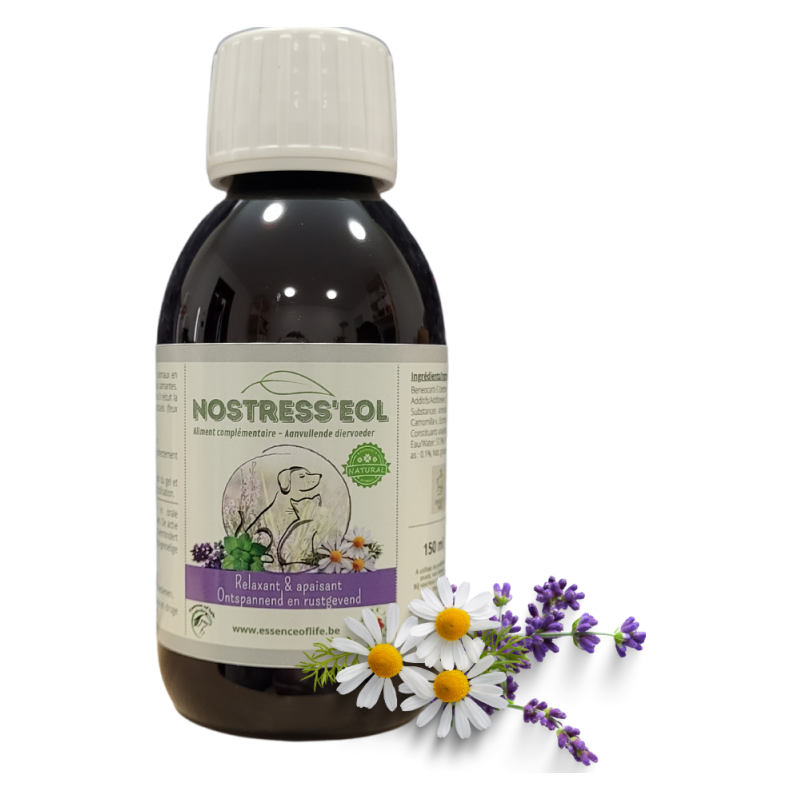 Nostress'eol Solution buvable relaxante et apaisante 1L - Essence of Life (chien, chat)