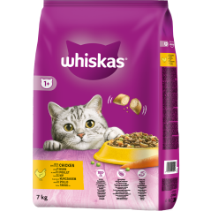 Adult 1+ Délicieuses croquettes fourrées au Poulet 7kg - Whiskas à 25,00 € - Whiskas - 327228 - Whiskas