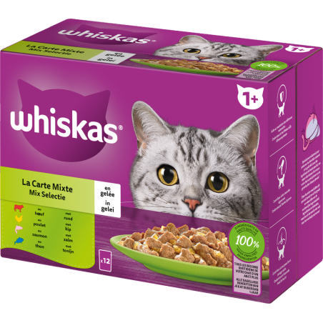 La carte Mixte en gelée 12x85gr - Whiskas