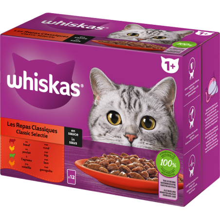 Les repas classiques en sauce 12x85gr - Whiskas 439733 Whiskas 6,90 € Ornibird