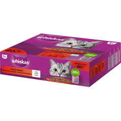 Les repas classiques en gelée 60x85gr - Whiskas à 27,00 € - Whiskas - 443429 - Whiskas