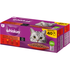 Les repas classiques en sauce 40x85gr - Whiskas à 20,40 € - Whiskas - 443690 - Whiskas