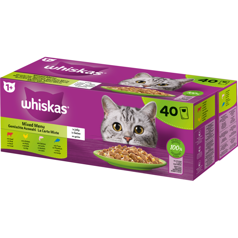 La carte mixte en gelée 40x85gr - Whiskas