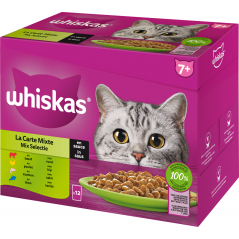 Senior 7+ La carte mixte en sauce 12x85gr - Whiskas à 6,90 € - Whiskas - 448911 - Whiskas