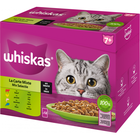 Senior 7+ La carte mixte en sauce 12x85gr - Whiskas 448911 Whiskas 6,90 € Ornibird